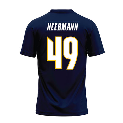 Northern Arizona - NCAA Football : Drew Heermann - Navy Premium Football Jersey