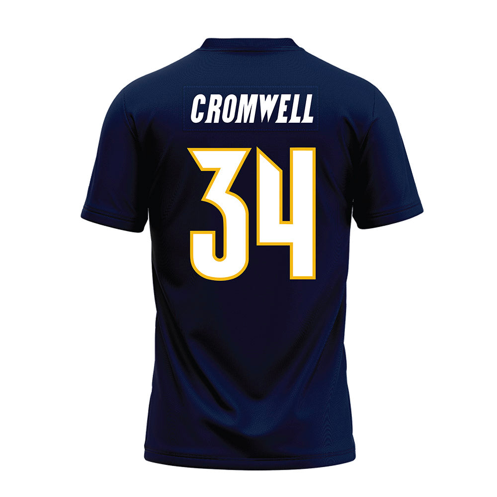 Northern Arizona - NCAA Football : Seth Cromwell - Navy Premium Football Jersey