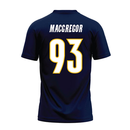 Northern Arizona - NCAA Football : Logan MacGregor - Navy Premium Football Jersey-1