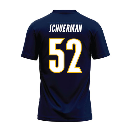 Northern Arizona - NCAA Football : Griffin Schuerman - Navy Premium Football Jersey-1