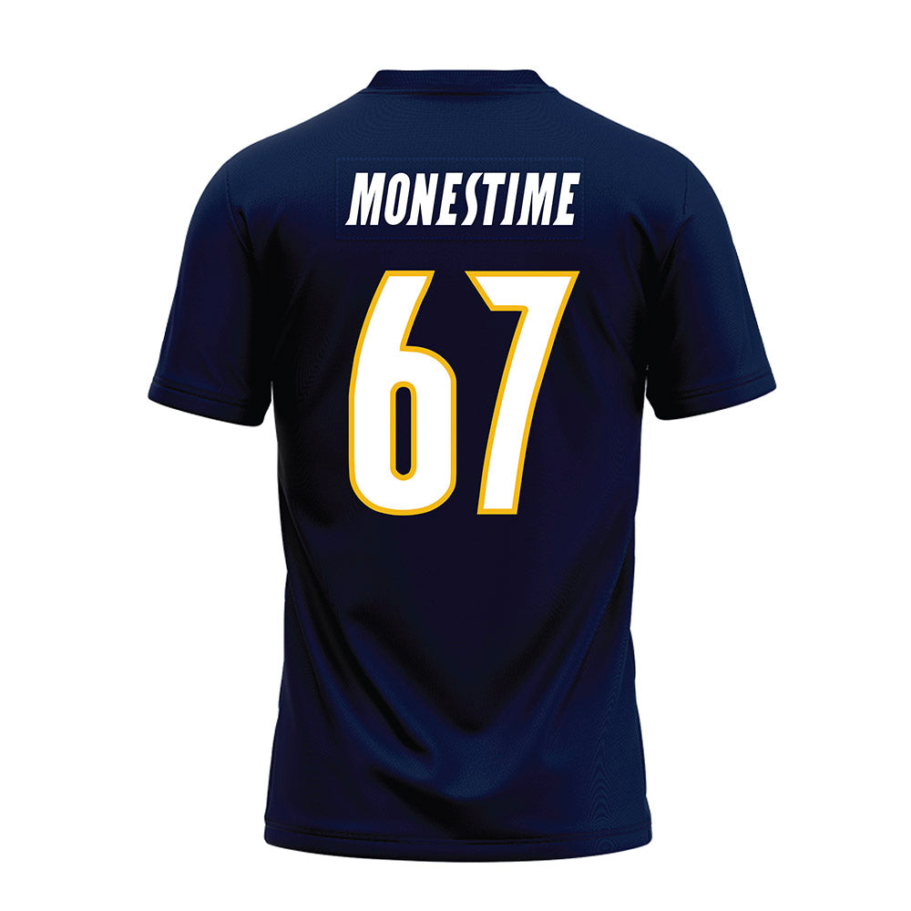 Northern Arizona - NCAA Football : Dax Monestime - Navy Premium Football Jersey