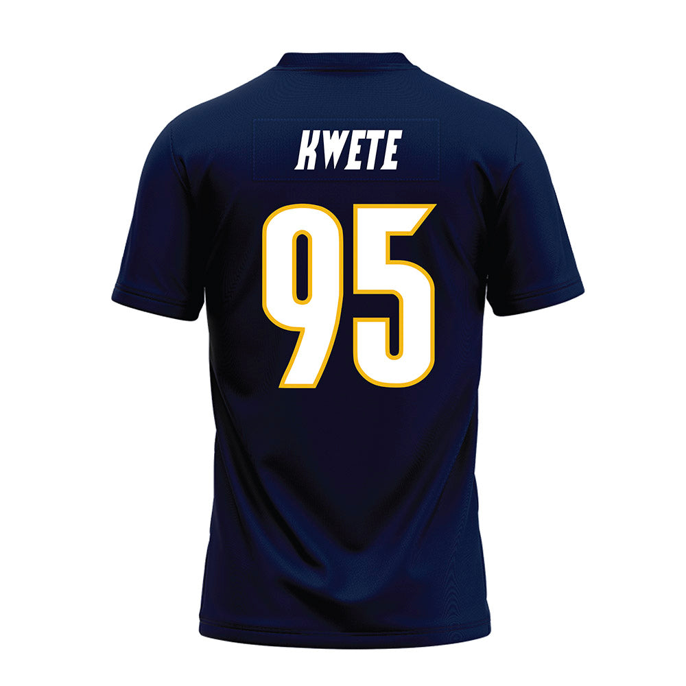 Northern Arizona - NCAA Football : Richard Kwete - Navy Premium Football Jersey