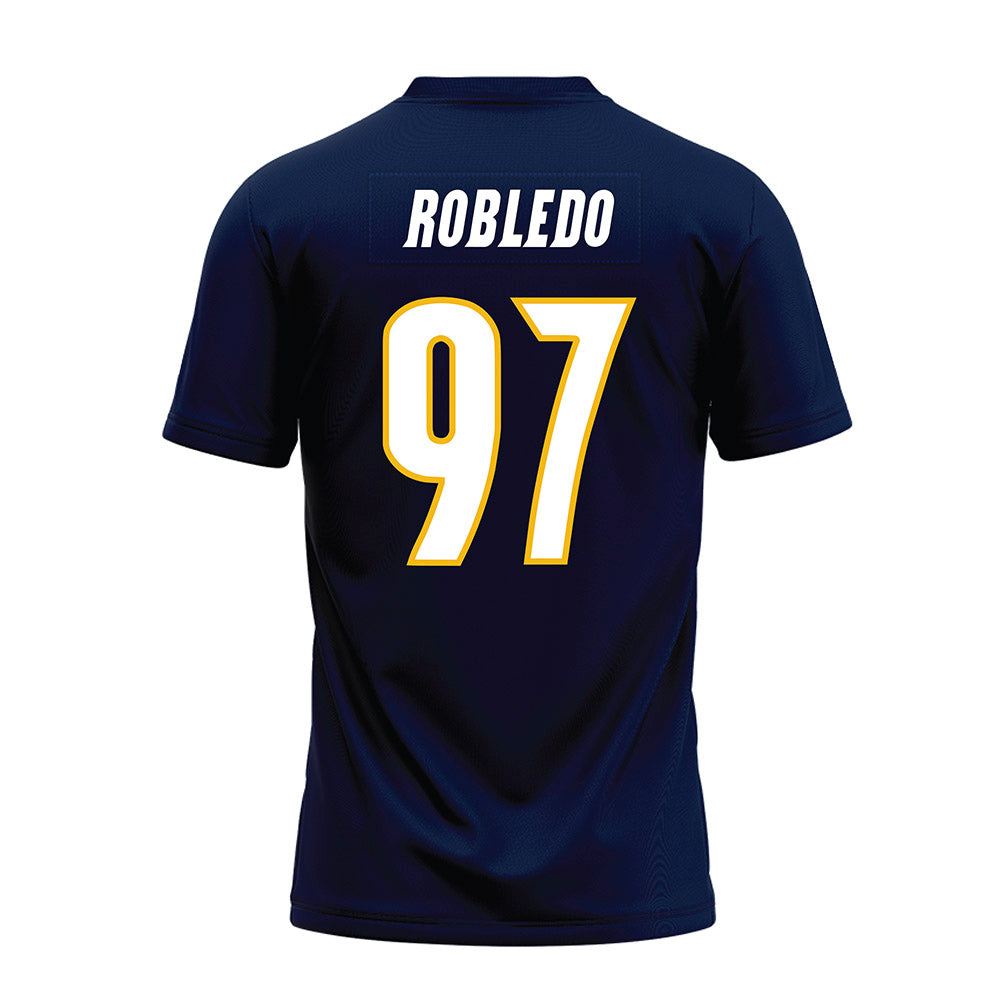 Northern Arizona - NCAA Football : Daniel Robledo - Navy Premium Football Jersey