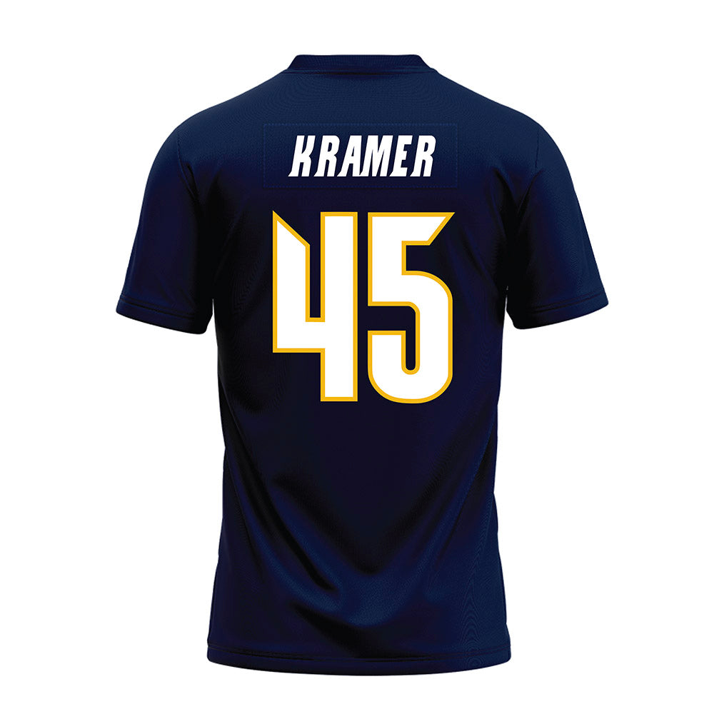 Northern Arizona - NCAA Football : Braden Kramer - Navy Premium Football Jersey