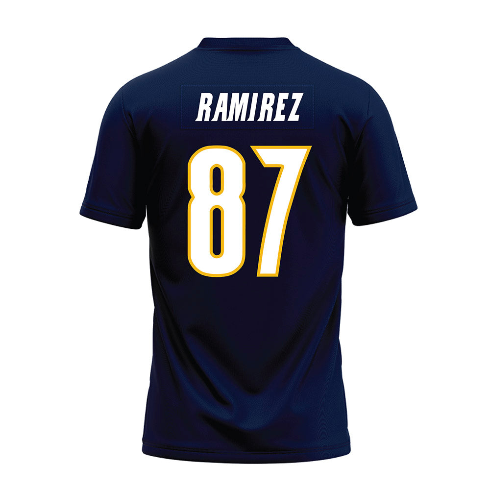 Northern Arizona - NCAA Football : Joseph Ramirez - Navy Premium Football Jersey-1