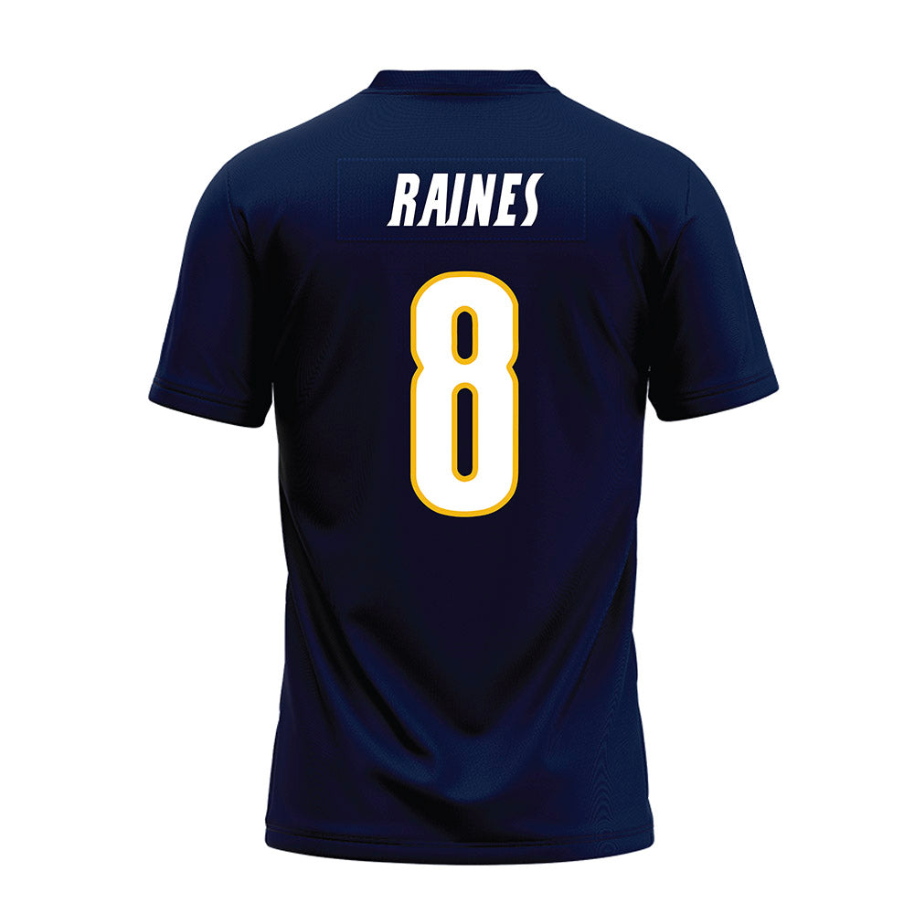 Northern Arizona - NCAA Football : Jayson Raines - Navy Premium Football Jersey-1