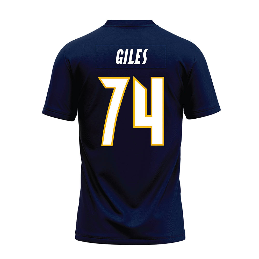 Northern Arizona - NCAA Football : Jefferson Giles - Navy Premium Football Jersey