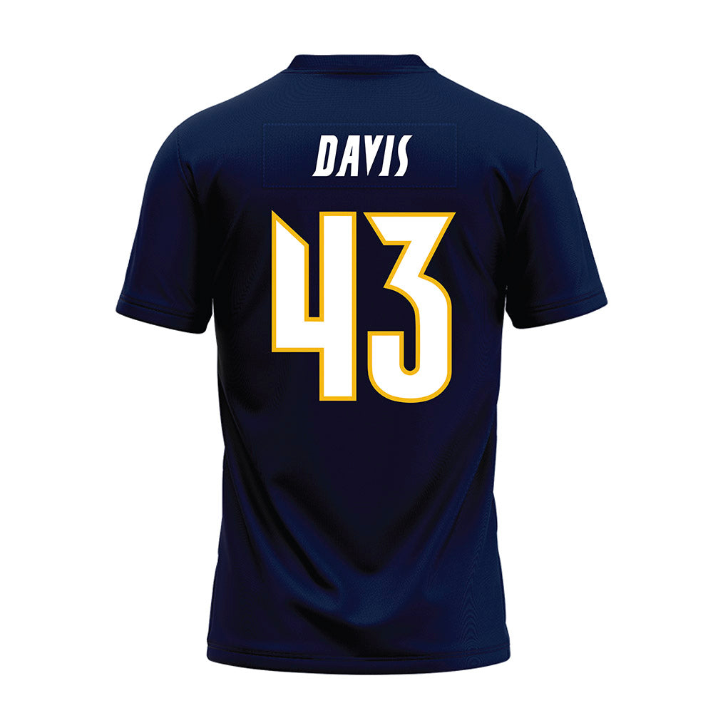 Northern Arizona - NCAA Football : Ramere Davis - Navy Premium Football Jersey