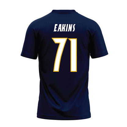 Northern Arizona - NCAA Football : Steven Eakins - Navy Premium Football Jersey-1