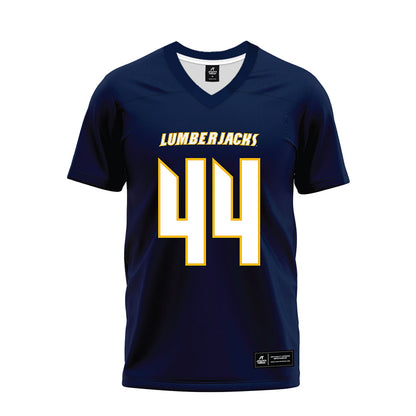 Northern Arizona - NCAA Football : Tausagafou Ho Ching - Navy Premium Football Jersey