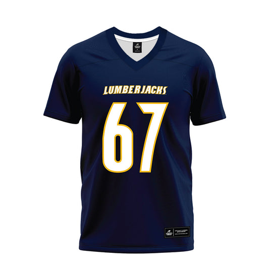 Northern Arizona - NCAA Football : Dax Monestime - Navy Premium Football Jersey