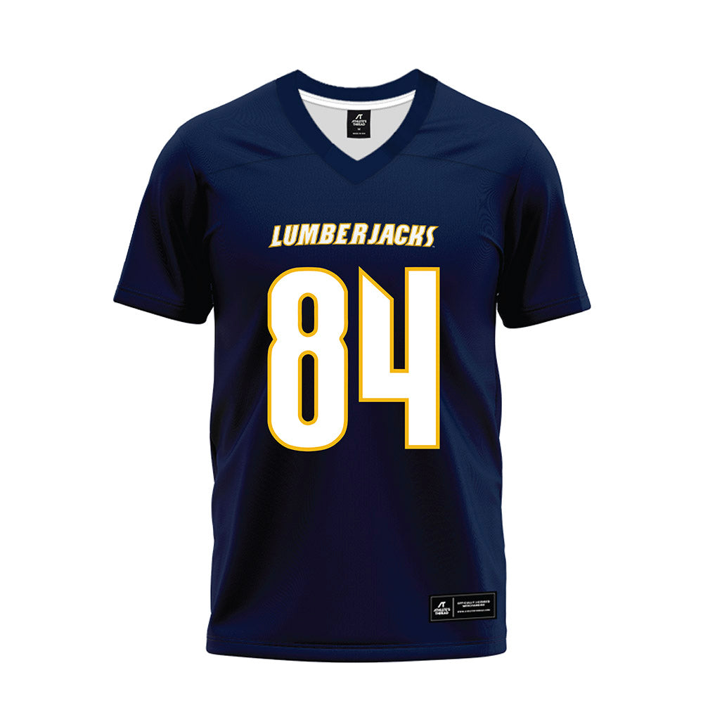 Northern Arizona - NCAA Football : Luke Edgecomb - Navy Premium Football Jersey