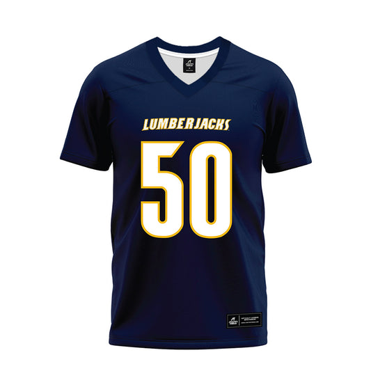 Northern Arizona - NCAA Football : Micah Carreon - Navy Premium Football Jersey