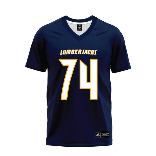 Northern Arizona - NCAA Football : Jefferson Giles - Navy Premium Football Jersey