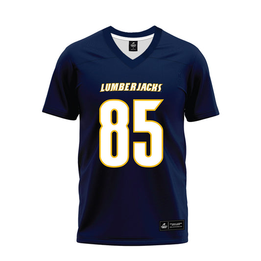 Northern Arizona - NCAA Football : Javery Mayberry - Navy Premium Football Jersey-0