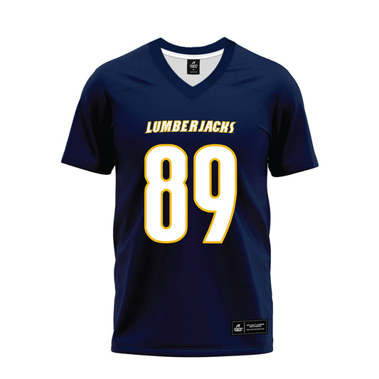 Northern Arizona - NCAA Football : Jeter Purdy - Navy Premium Football Jersey