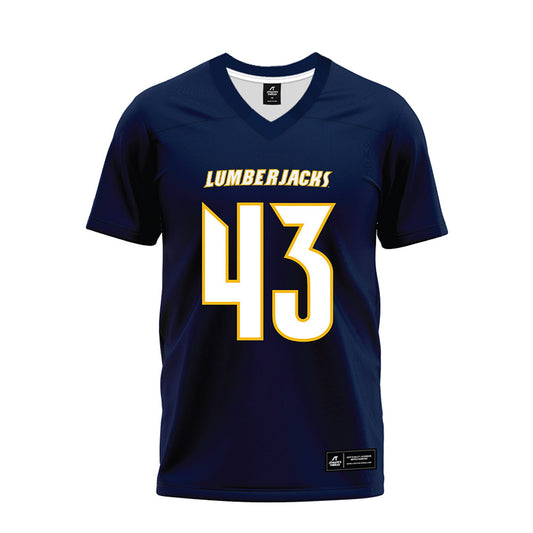 Northern Arizona - NCAA Football : Ramere Davis - Navy Premium Football Jersey