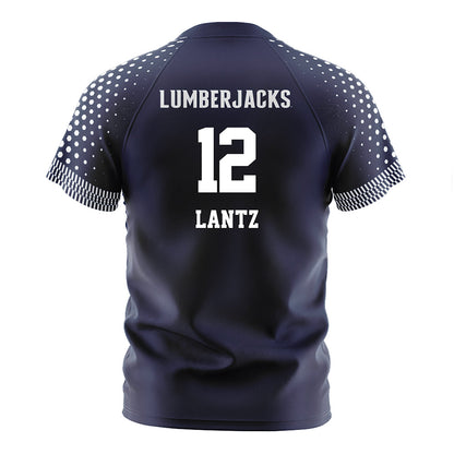 Northern Arizona - NCAA Women's Soccer : Carly Lantz - Navy Soccer Jersey