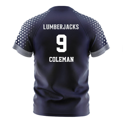 Northern Arizona - NCAA Women's Soccer : mckenzie coleman - Navy Soccer Jersey