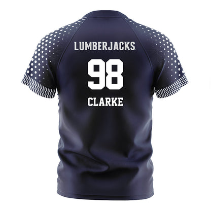 Northern Arizona - NCAA Women's Soccer : Reese Clarke - Navy Soccer Jersey