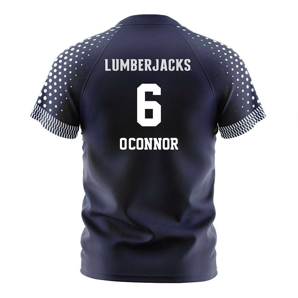 Northern Arizona - NCAA Women's Soccer : Erin O'Connor - Navy Soccer Jersey