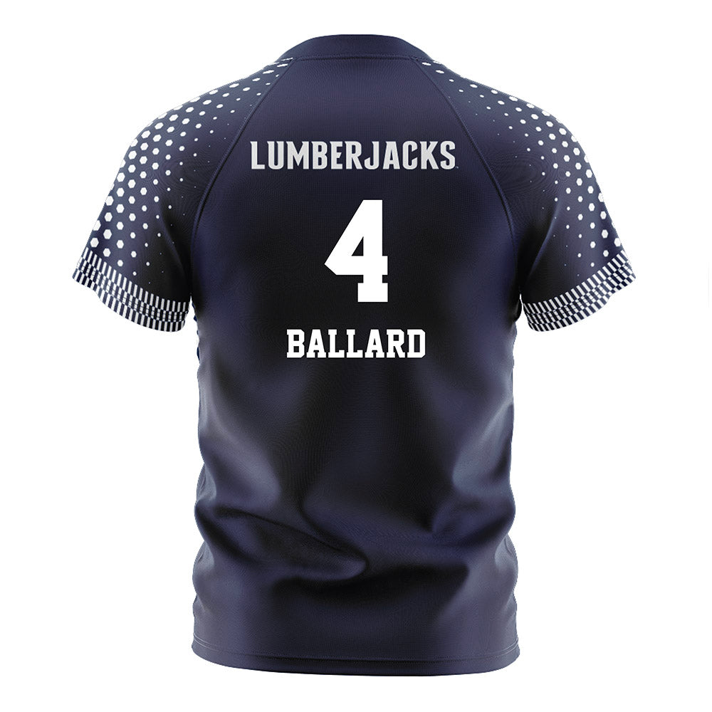 Northern Arizona - NCAA Women's Soccer : Zoe Ballard - Navy Soccer Jersey