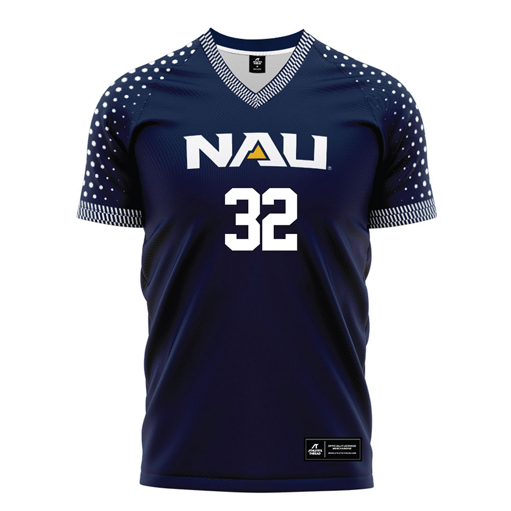 Northern Arizona - NCAA Women's Soccer : morgan lewis - Navy Soccer Jersey