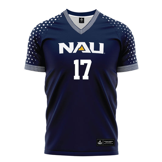 Northern Arizona - NCAA Women's Soccer : Katie Willoughby - Navy Soccer Jersey