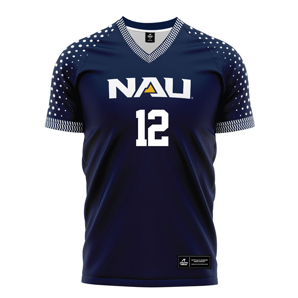 Northern Arizona - NCAA Women's Soccer : Carly Lantz - Navy Soccer Jersey