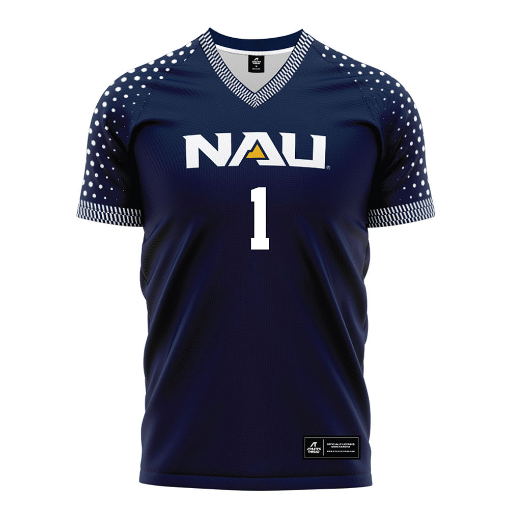 Northern Arizona - NCAA Women's Soccer : Natalie Manzo - Navy Soccer Jersey