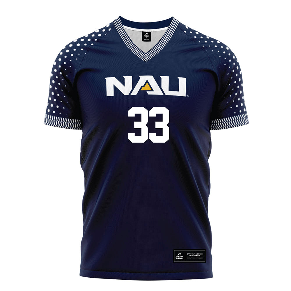 Northern Arizona - NCAA Women's Soccer : Kayla Shebar - Navy Soccer Jersey