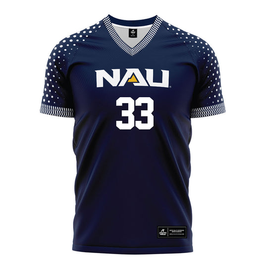 Northern Arizona - NCAA Women's Soccer : Kayla Shebar - Navy Soccer Jersey