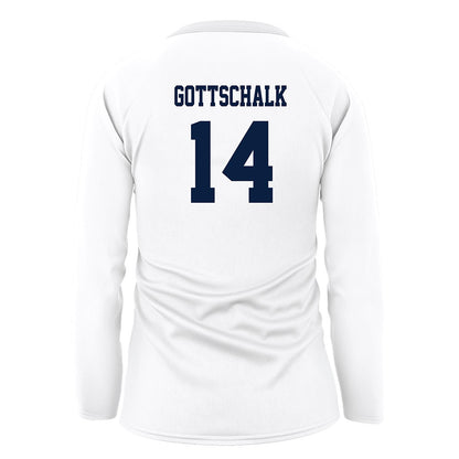 Northern Arizona - NCAA Women's Volleyball : Avery Gottschalk - White Volleyball Jersey