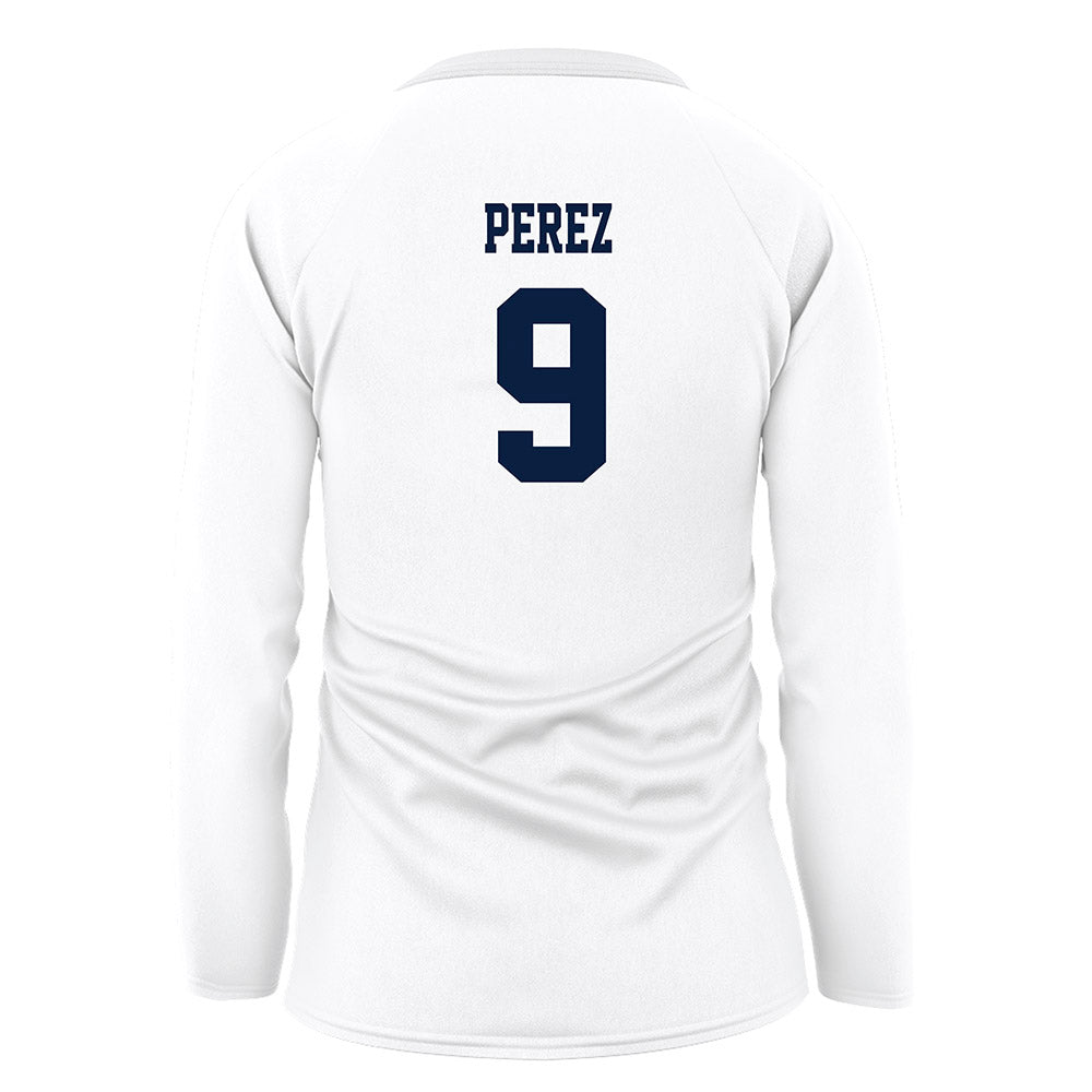 Northern Arizona - NCAA Women's Volleyball : Masina Perez - White Volleyball Jersey