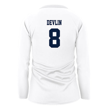 Northern Arizona - NCAA Women's Volleyball : Peyton Devlin - White Volleyball Jersey-1