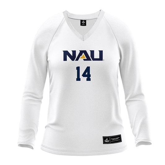 Northern Arizona - NCAA Women's Volleyball : Avery Gottschalk - White Volleyball Jersey