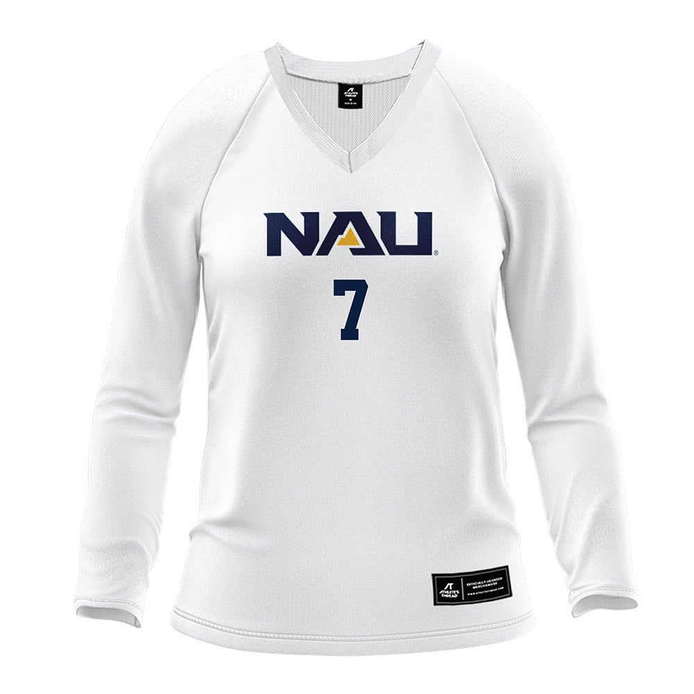 Northern Arizona - NCAA Women's Volleyball : Ella Hosfeld - White Volleyball Jersey-0