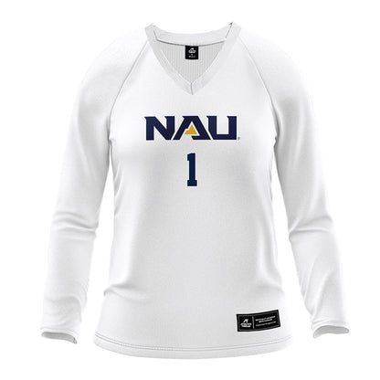 Northern Arizona - NCAA Women's Volleyball : Hanah Stoddard - White Volleyball Jersey