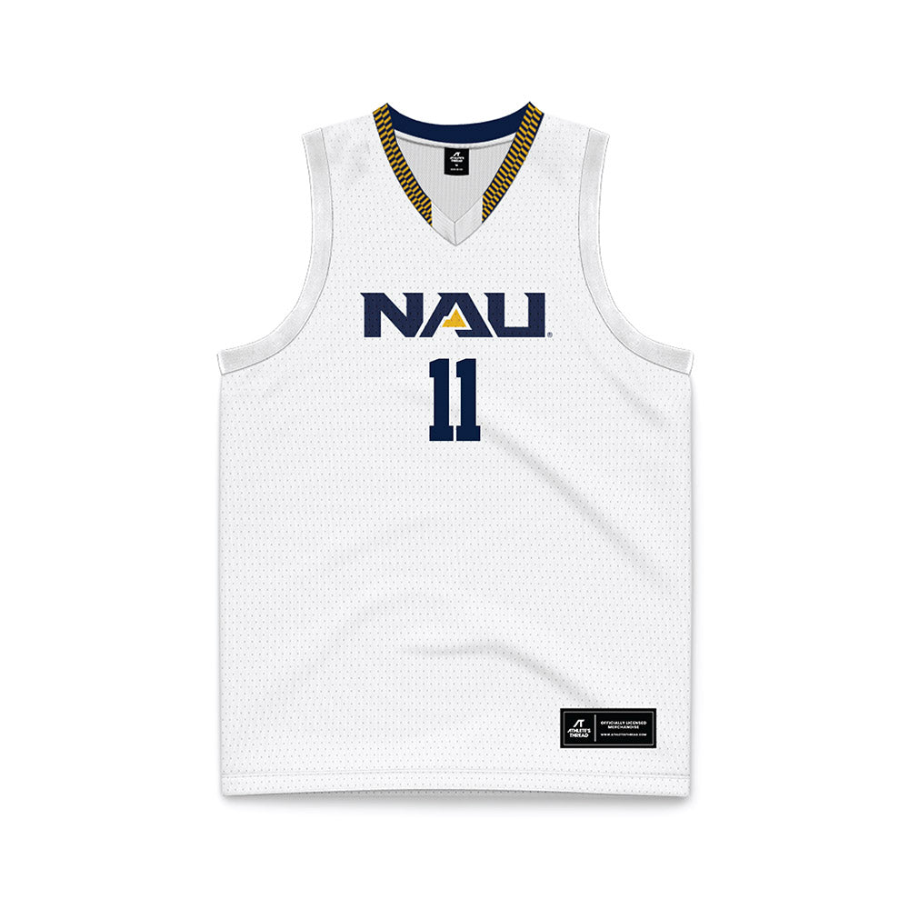 Northern Arizona - NCAA Women's Basketball : Audrey Taylor - White Basketball Jersey