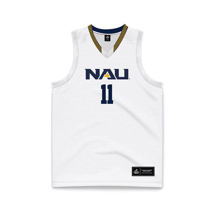 Northern Arizona - NCAA Women's Basketball : Audrey Taylor - White Basketball Jersey