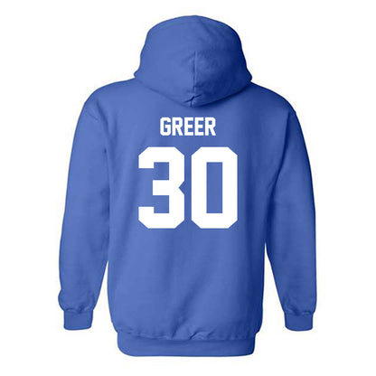 Samford - NCAA Football : Cooper Greer - Classic Shersey Hooded Sweatshirt-1