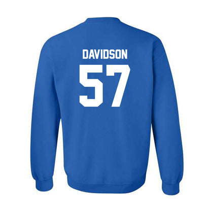 Samford - NCAA Football : Web Davidson - Classic Shersey Crewneck Sweatshirt-1