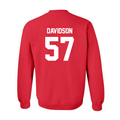 Samford - NCAA Football : Web Davidson - Classic Shersey Crewneck Sweatshirt-1