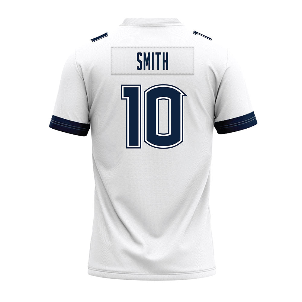 UConn - NCAA Football : Caleb Smith - White Premium Football Jersey-1