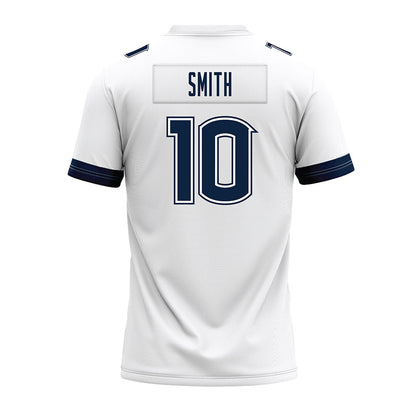 UConn - NCAA Football : Caleb Smith - White Premium Football Jersey-1