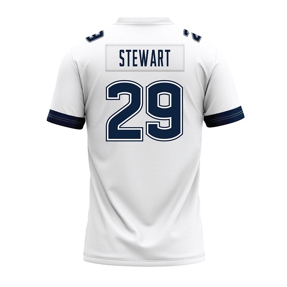 UConn - NCAA Football : Kaleb Stewart - White Premium Football Jersey