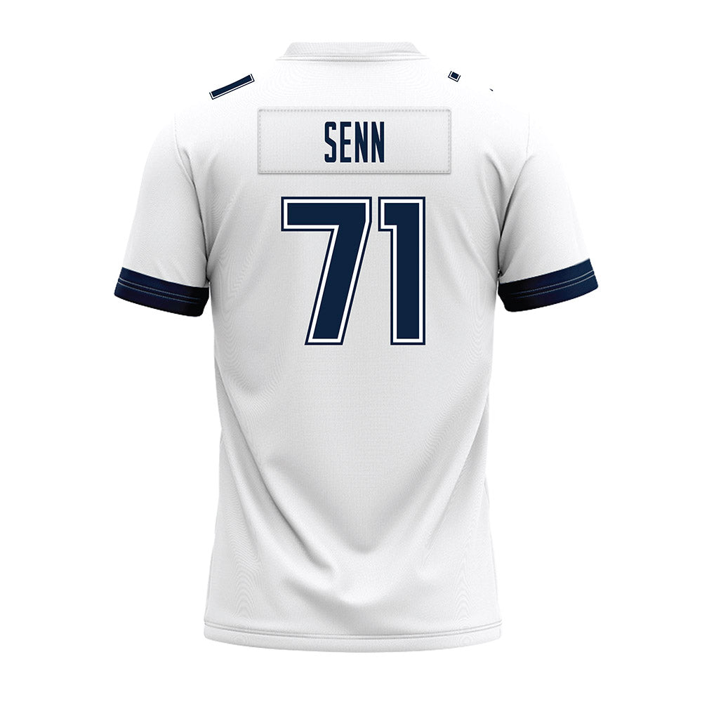 UConn - NCAA Football : Valentin Senn - White Premium Football Jersey