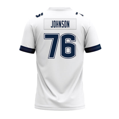 UConn - NCAA Football : Toriyan Johnson - White Premium Football Jersey