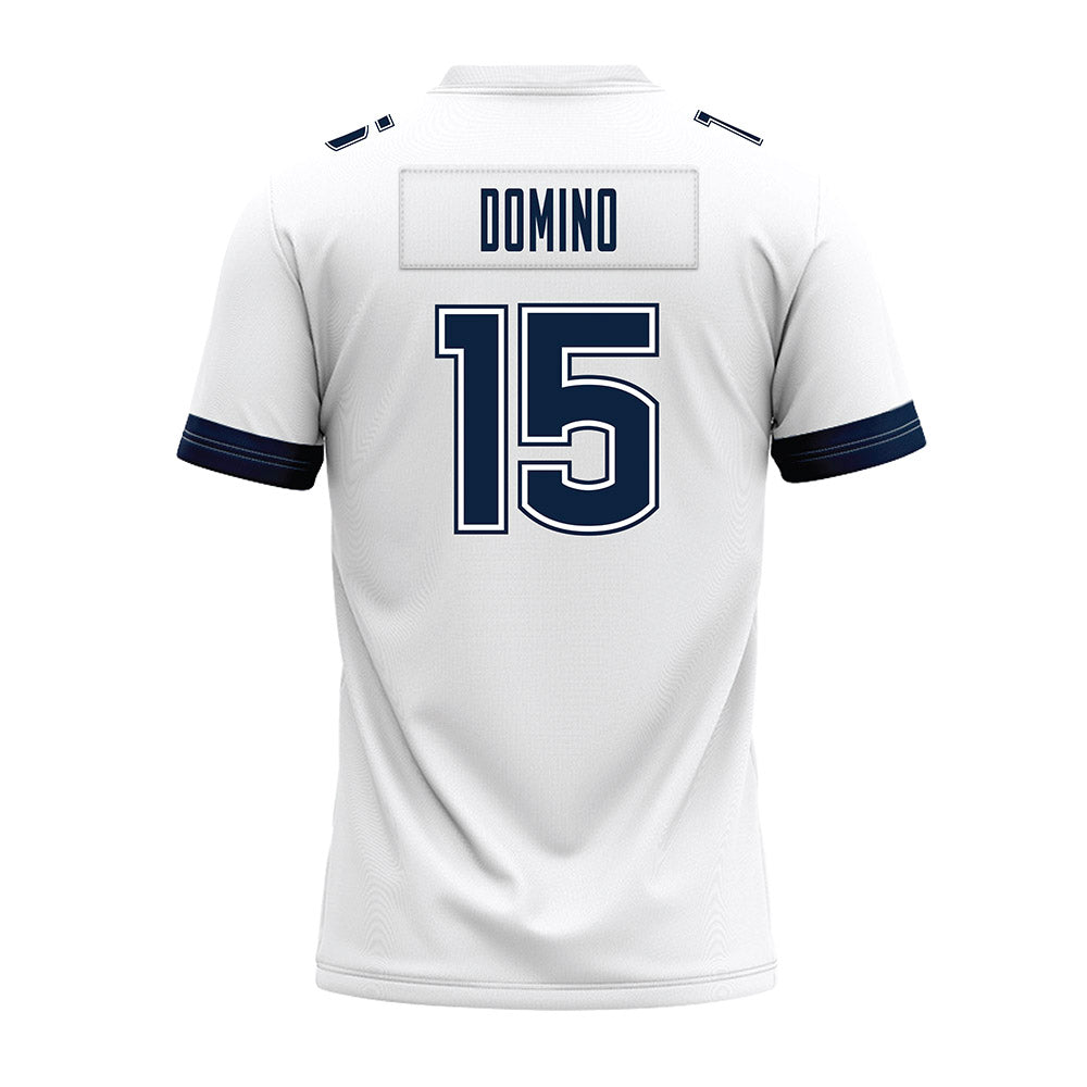 UConn - NCAA Football : Bryan Domino - White Premium Football Jersey