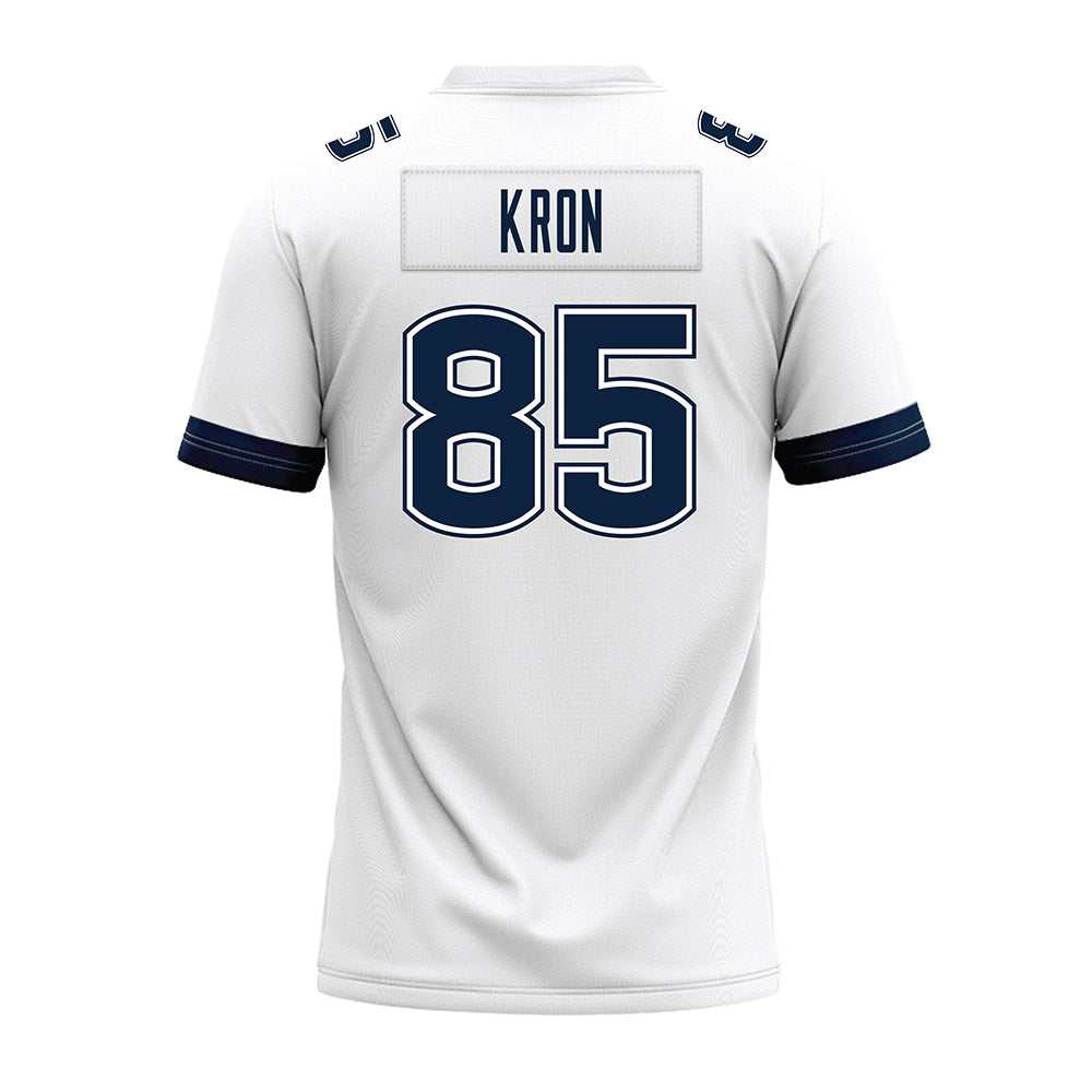 UConn - NCAA Football : Drew Kron - White Premium Football Jersey-1